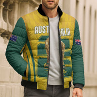 Australia Socceroos Custom Bomber Puffer Jacket 2026 Forever Golden - Wonder Print Shop