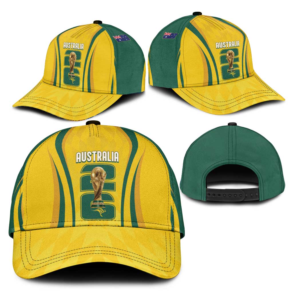 Australia Socceroos Custom Classic Cap 2026 Forever Golden - Wonder Print Shop