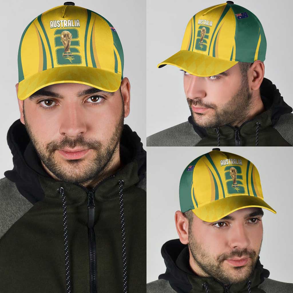 Australia Socceroos Custom Classic Cap 2026 Forever Golden - Wonder Print Shop