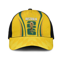 Australia Socceroos Custom Mesh Trucker Cap 2026 Forever Golden - Wonder Print Shop