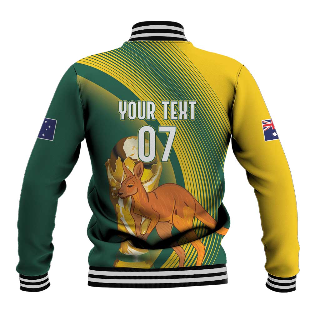 Australia Socceroos WC2026 Custom Baseball Jacket Golden Champions - Wonder Print Shop