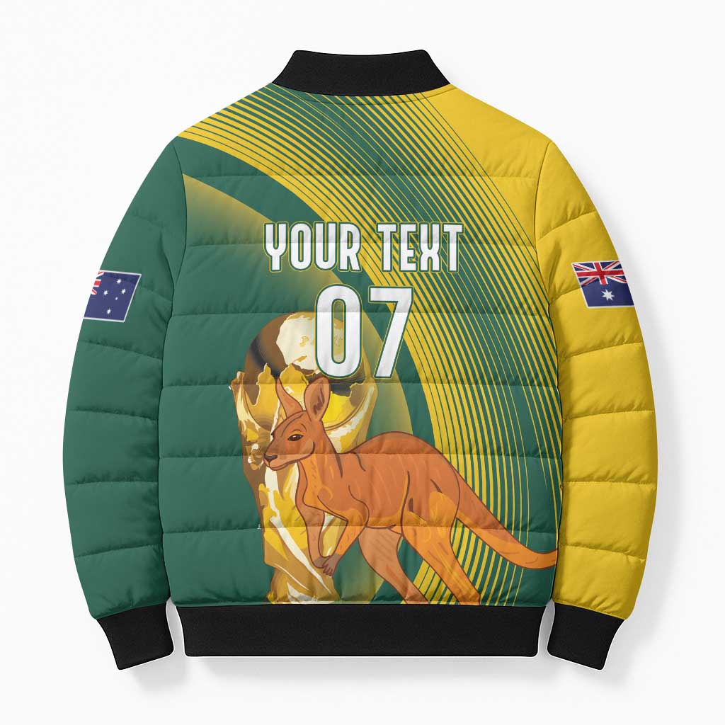 Australia Socceroos WC2026 Custom Bomber Puffer Jacket Golden Champions - Wonder Print Shop