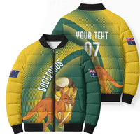 Australia Socceroos WC2026 Custom Bomber Puffer Jacket Golden Champions - Wonder Print Shop