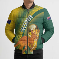 Australia Socceroos WC2026 Custom Bomber Puffer Jacket Golden Champions - Wonder Print Shop