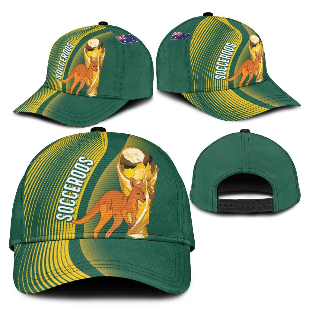Australia Socceroos WC2026 Custom Classic Cap Golden Champions - Wonder Print Shop