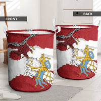 Poland-Lithuania Folk Patterns Laundry Basket