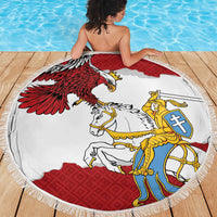 Poland-Lithuania Folk Patterns Beach Blanket
