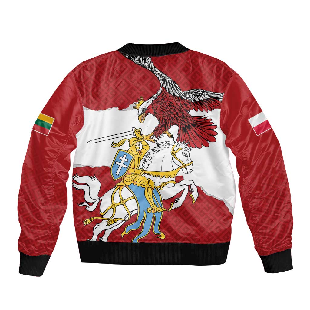 Poland-Lithuania Folk Patterns Bomber Jacket