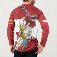 Poland-Lithuania Folk Patterns Button Sweatshirt