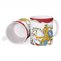 Poland-Lithuania Folk Patterns Ceramic Mug