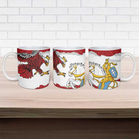 Poland-Lithuania Folk Patterns Ceramic Mug