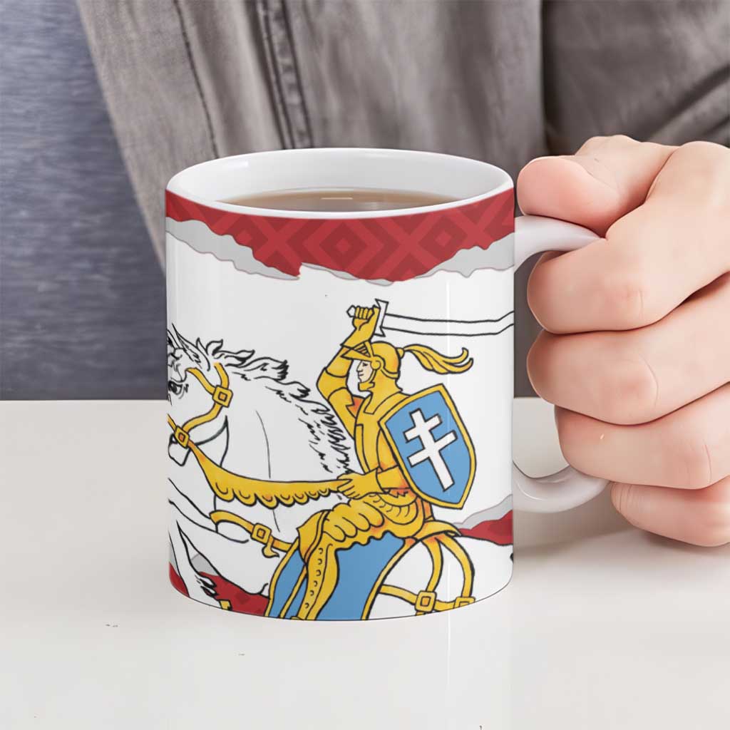 Poland-Lithuania Folk Patterns Ceramic Mug