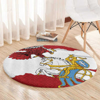 Poland-Lithuania Folk Patterns Round Carpet