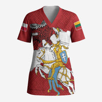 Poland-Lithuania Folk Patterns Scrub Top