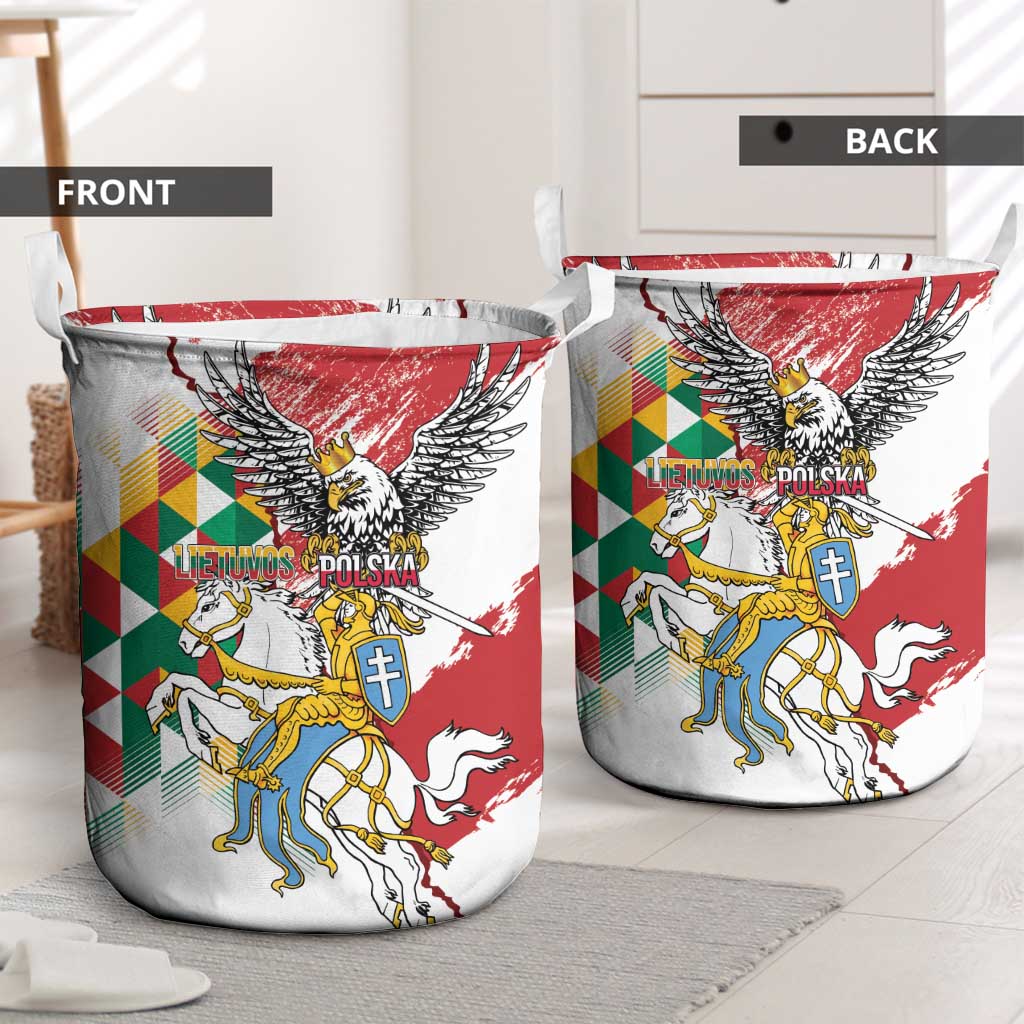 Poland-Lithuania Vytis and Royal Eagle Laundry Basket
