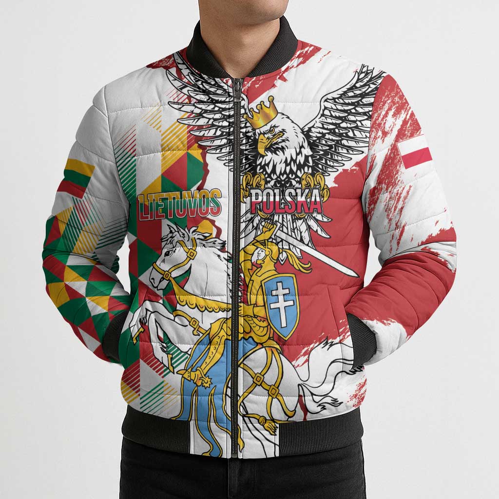 Poland-Lithuania Vytis and Royal Eagle Bomber Puffer Jacket