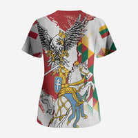Poland-Lithuania Vytis and Royal Eagle Scrub Top