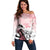 Kentucky Horse Racing Off Shoulder Sweater Derby Girls Pink Out - Wonder Print Shop