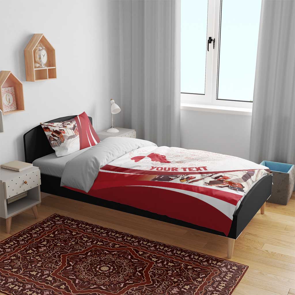 Personalized Greenland Bedding Set Tupilaks Inspired