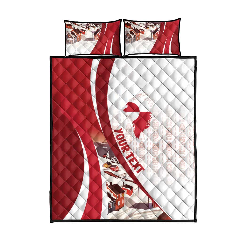 Personalized Greenland Quilt Bed Set Tupilaks Inspired