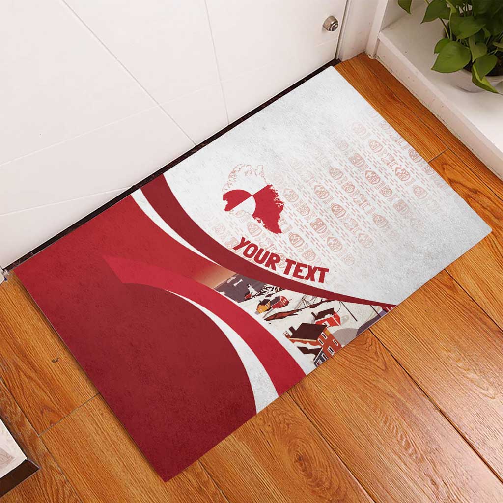 Personalized Greenland Rubber Doormat Tupilaks Inspired