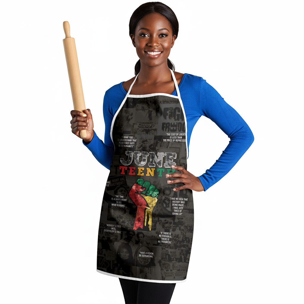 Juneteenth Black History Apron Inspirational Quotes Collage