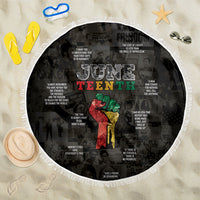 Juneteenth Black History Beach Blanket Inspirational Quotes Collage