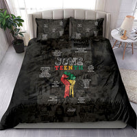 Juneteenth Black History Bedding Set Inspirational Quotes Collage