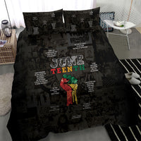 Juneteenth Black History Bedding Set Inspirational Quotes Collage