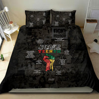 Juneteenth Black History Bedding Set Inspirational Quotes Collage