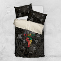 Juneteenth Black History Bedding Set Inspirational Quotes Collage