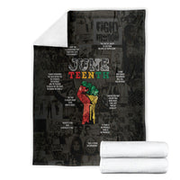 Juneteenth Black History Blanket Inspirational Quotes Collage