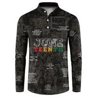 Juneteenth Black History Button Sweatshirt Inspirational Quotes Collage