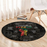 Juneteenth Black History Round Carpet Inspirational Quotes Collage