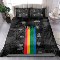 Juneteenth 2026 Black History Bedding Set Freedom Quotes Collage