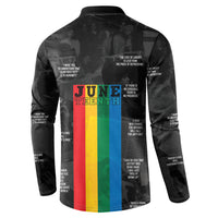 Juneteenth 2026 Black History Button Sweatshirt Freedom Quotes Collage