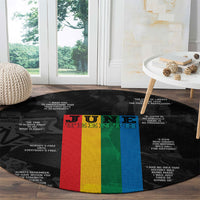Juneteenth 2026 Black History Round Carpet Freedom Quotes Collage