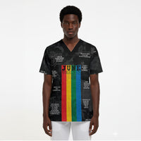 Juneteenth 2026 Black History Scrub Top Freedom Quotes Collage