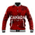 Personalised Canada Soccer Baseball Jacket Women's WC 2023 Maple Style LT7 - Wonder Print Shop