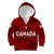 Personalised Canada Soccer Kid Hoodie Women's WC 2023 Maple Style - Wonder Print Shop