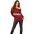 Personalised Canada Soccer Off Shoulder Sweater Women's WC 2023 Maple Style - Wonder Print Shop