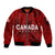 personalised-canada-soccer-sleeve-zip-bomber-jacket-womens-wc-2023-maple-style