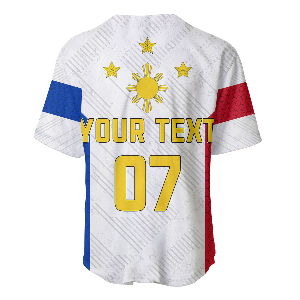 Women's white jersey with YOUR TEXT and number 07, stars, and red-blue flag panels