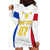 Personalised Philippines Football Hoodie Dress Women's WC 2023 Filipinas Basic Ver - Wonder Print Shop