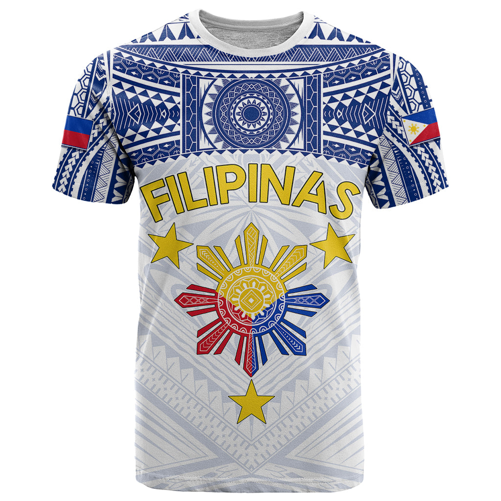 Personalised Philippines Football T Shirt Women's WC 2023 Filipinas Tribal Ver - Wonder Print Shop