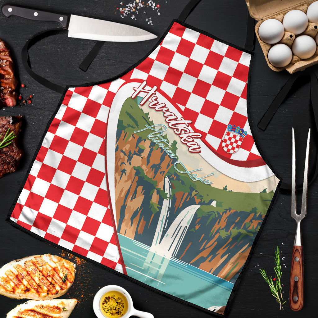 Plitvice Waterfall Hrvatska Scenery Apron