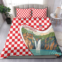 Plitvice Waterfall Hrvatska Scenery Bedding Set