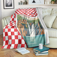 Plitvice Waterfall Hrvatska Scenery Blanket