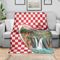 Plitvice Waterfall Hrvatska Scenery Blanket