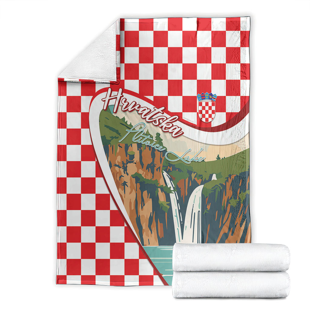 Plitvice Waterfall Hrvatska Scenery Blanket